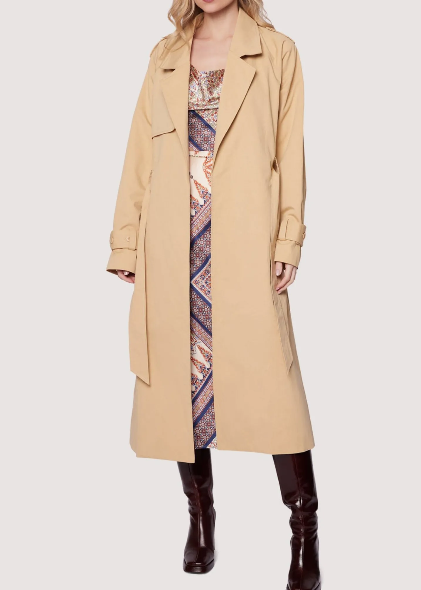 Lost + Wander Outerwear*High Bluff Trench Coat SAND