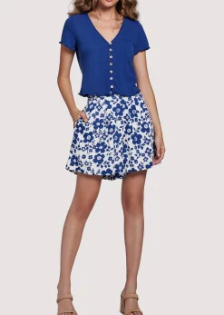 Lost + Wander Pants and Shorts*Honeymooner Shorts BLUEWHITEFLORAL