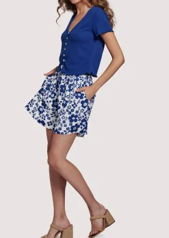 Lost + Wander Pants and Shorts*Honeymooner Shorts BLUEWHITEFLORAL