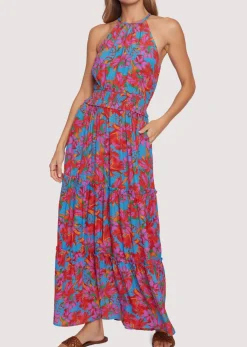 Lost + Wander Dresses*Hydra Springs Maxi Dress BLUE-FLORAL