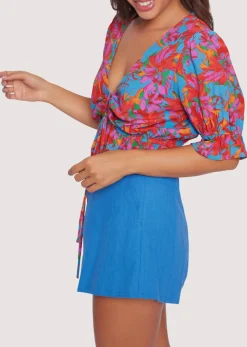 Lost + Wander Sets*Hydra Springs Top BLUE-FLORAL