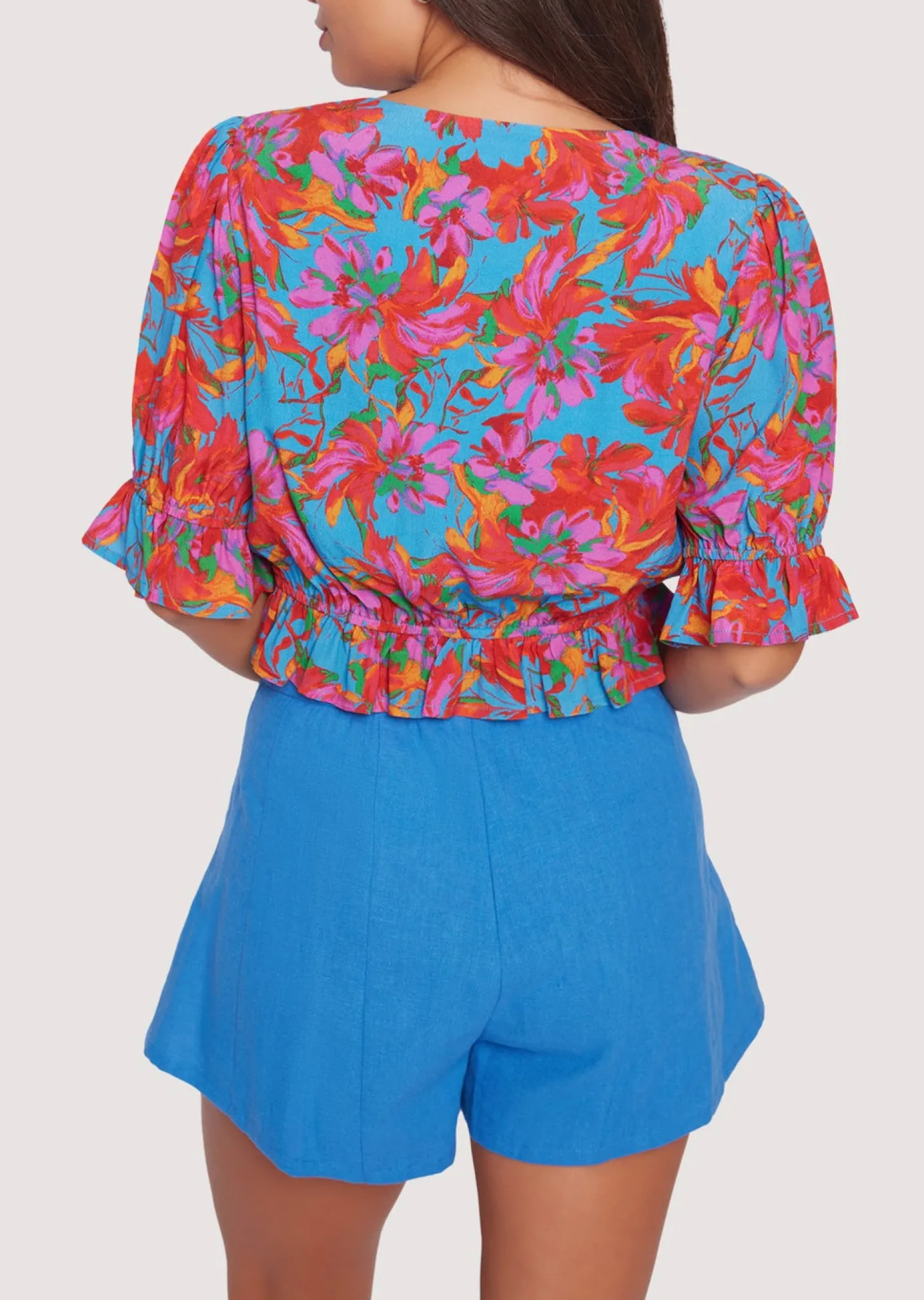 Lost + Wander Sets*Hydra Springs Top BLUE-FLORAL