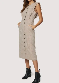 Lost + Wander Dresses*In My Element Midi Dress BROWN