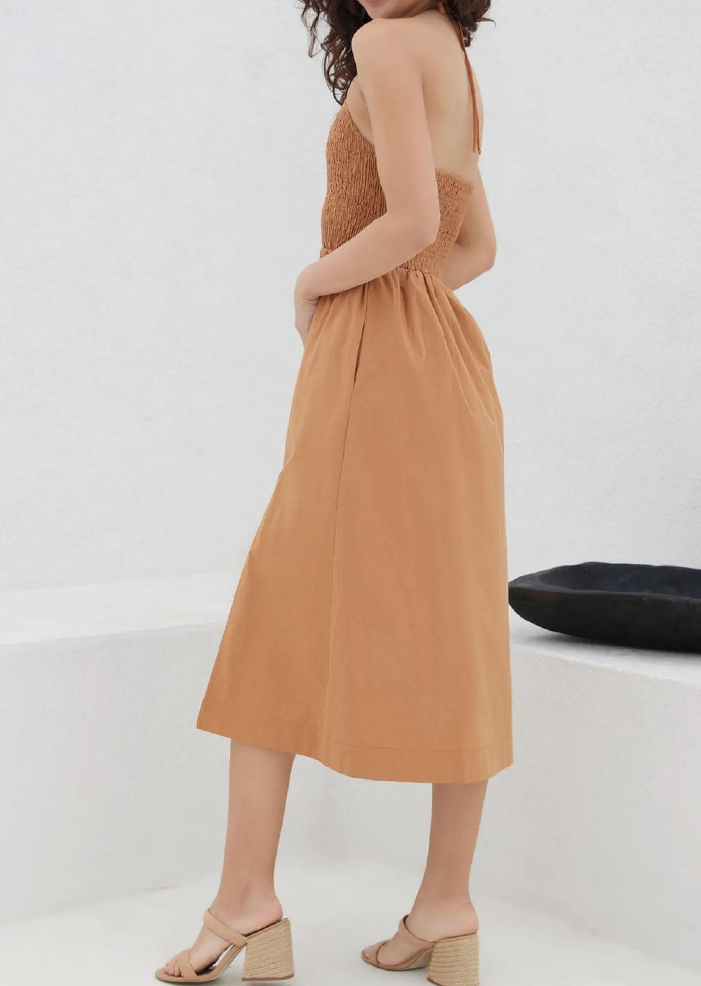 Lost + Wander Dresses*Lady Like Charm Midi Dress RUST