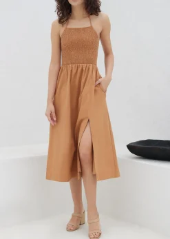 Lost + Wander Dresses*Lady Like Charm Midi Dress RUST