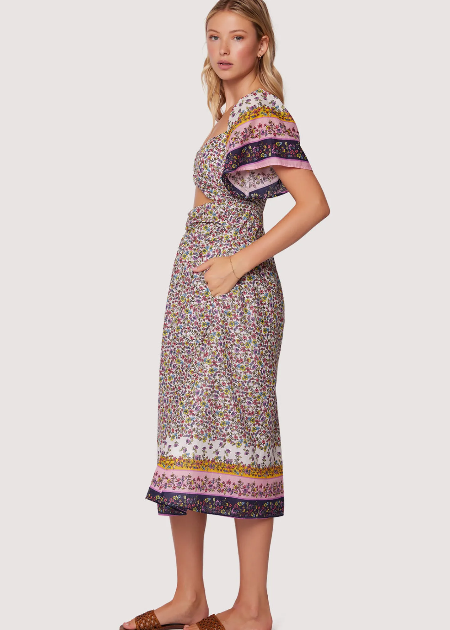 Lost + Wander Dresses*Lakeside Cottage Midi Dress FLOWER-MULTI
