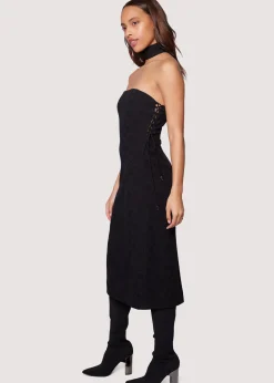 Lost + Wander Dresses*Moon River Midi Dress MIDNIGHT-BLACK