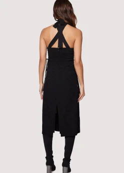 Lost + Wander Dresses*Moon River Midi Dress MIDNIGHT-BLACK