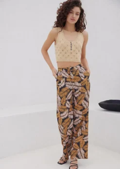 Lost + Wander Sets*Nightfall Palm Pants TAUPETROPICAL