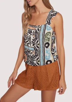 Lost + Wander Tops*Oracle Top BLACK-MULTI