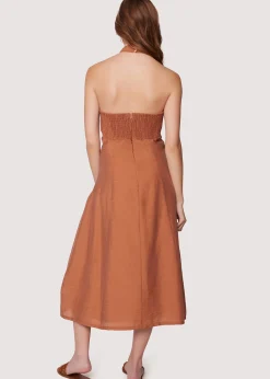 Lost + Wander Dresses*Pacific Grove Midi Dress BROWN