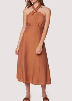 Lost + Wander Dresses*Pacific Grove Midi Dress BROWN