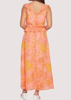 Lost + Wander Dresses*Peony Delight Maxi Dress ORANGE-FLORAL