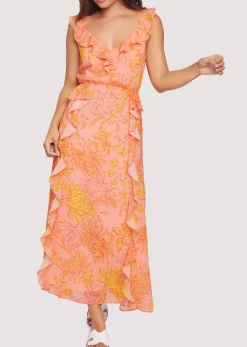 Lost + Wander Dresses*Peony Delight Maxi Dress ORANGE-FLORAL