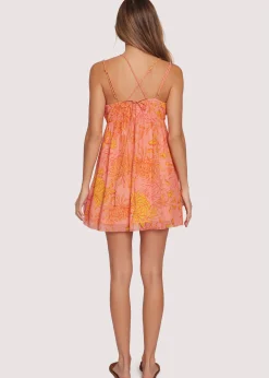 Lost + Wander Dresses*Peony Delight Mini Dress ORANGE-FLORAL