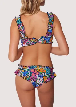 Lost + Wander Swim*Renoir's Terrace Ruffle Bikini Top FLOWER-MULTI