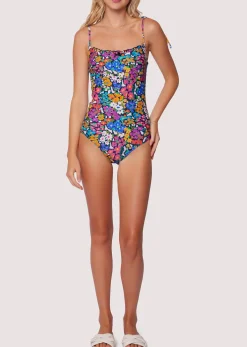 Lost + Wander Swim*Renoir's Terrace Ruffle One-Piece Swimsuit FLOWER-MULTI