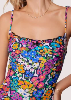 Lost + Wander Swim*Renoir's Terrace Ruffle One-Piece Swimsuit FLOWER-MULTI