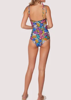 Lost + Wander Swim*Renoir's Terrace Ruffle One-Piece Swimsuit FLOWER-MULTI