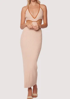 Lost + Wander Dresses*Riley Midi Dress CREAM-HAZELNUT