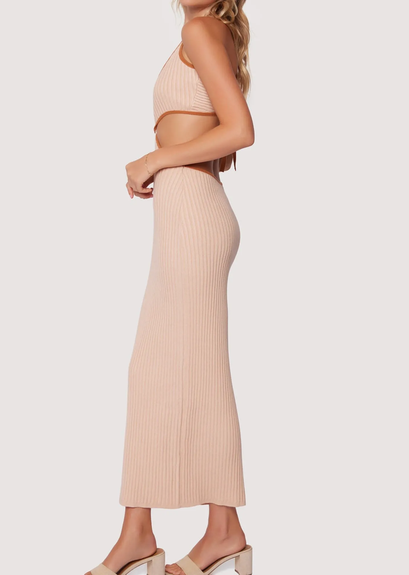 Lost + Wander Dresses*Riley Midi Dress CREAM-HAZELNUT