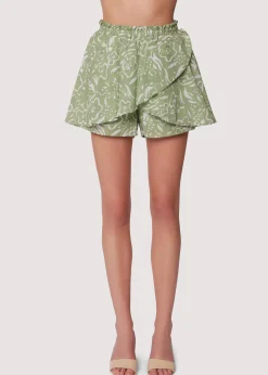 Lost + Wander Pants and Shorts*Saguaro Blooms Skort GREEN-WHITE