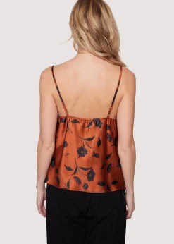 Lost + Wander Tops*Sepia Dahlia Top BROWN-FLORAL