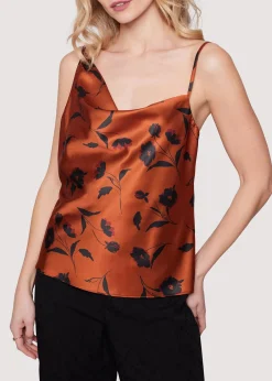 Lost + Wander Tops*Sepia Dahlia Top BROWN-FLORAL