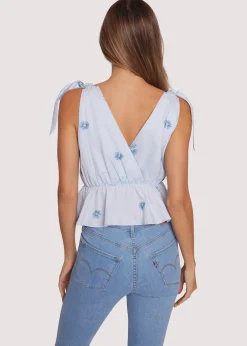 Lost + Wander Tops*Serenity Blue Top BABY-BLUE-FLORAL