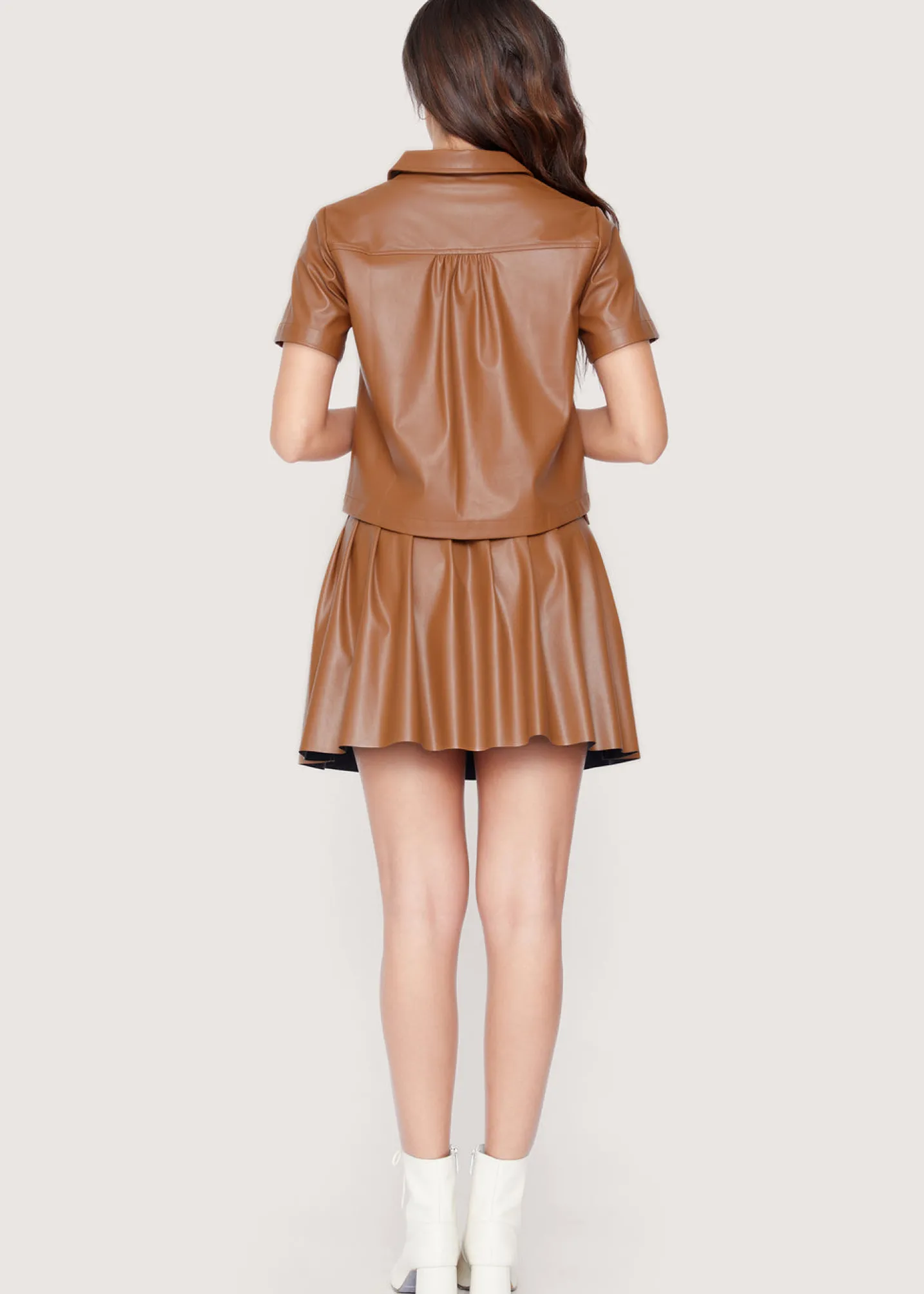 Lost + Wander Skirts*Set The Scene Mini Skirt BROWN