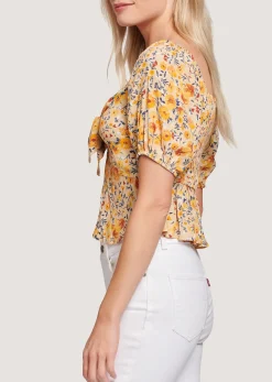 Lost + Wander Tops*Somerset Top YELLOW FLORAL