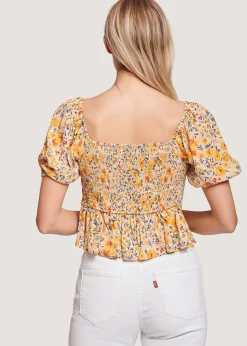 Lost + Wander Tops*Somerset Top YELLOW FLORAL