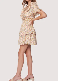Lost + Wander Dresses*Spring Sunrise Mini Dress YELLOW-MULTI-FLORAL