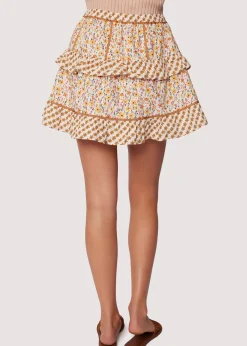 Lost + Wander Skirts*Spring Sunrise Skirt YELLOW-MULTI-FLORAL