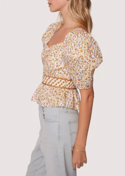 Lost + Wander Tops*Spring Sunrise Top YELLOW-MULTI-FLORAL