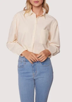 Lost + Wander Tops*Sunny Business Boxy Crop Top OFF-WHITE