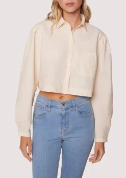 Lost + Wander Sets*Sunny Business Boxy Crop Top OFF-WHITE