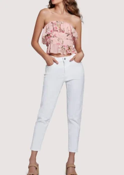 Lost + Wander Tops*Sunset Fleurs Top CORALFLORAL