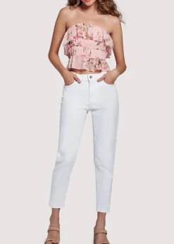 Lost + Wander Tops*Sunset Fleurs Top CORALFLORAL