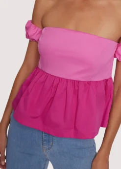 Lost + Wander Tops*Sweet Rose Top FUCHSIA