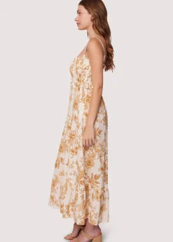 Lost + Wander Dresses*Toasted Rose Maxi Dress BROWN-FLORAL