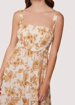 Lost + Wander Dresses*Toasted Rose Maxi Dress BROWN-FLORAL