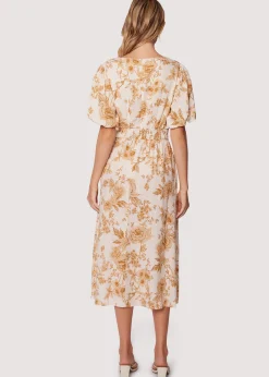 Lost + Wander Dresses*Toasted Rose Midi Dress BROWN-FLORAL