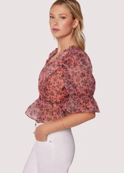 Lost + Wander Tops*Venus Rising Top PINKFLORAL