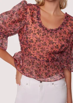 Lost + Wander Tops*Venus Rising Top PINKFLORAL