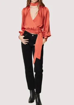 Lost + Wander Tops* Moon Wrap Top VERMILION