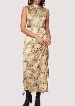 Lost + Wander Dresses*Wildflower Dusk Maxi Dress OLIVE-MULTI-FLORAL