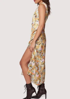 Lost + Wander Dresses*Wildflower Dusk Maxi Dress OLIVE-MULTI-FLORAL