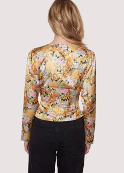 Lost + Wander Tops*Wildflower Dusk Top OLIVE-MULTI-FLORAL