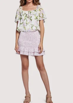 Lost + Wander Skirts*Winsome Orchid Mini Skirt LAVENDER-WHITE